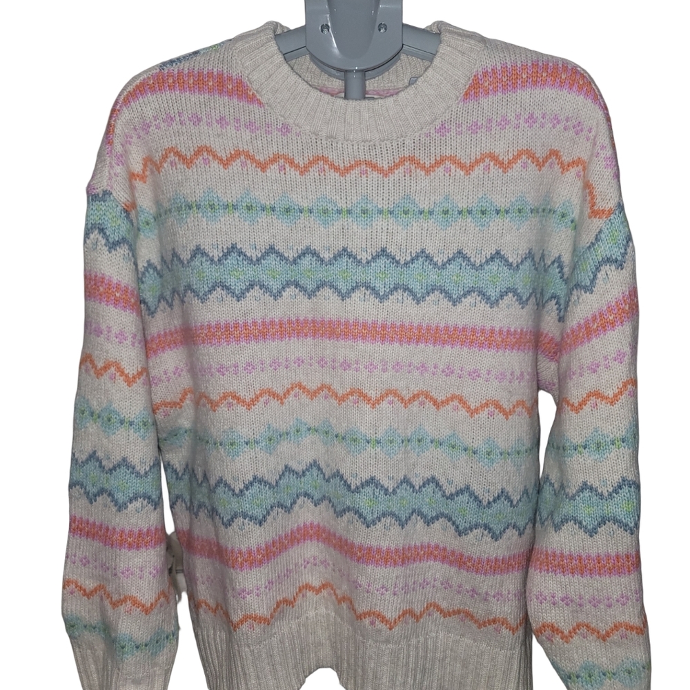 American Eagle Outfitters Multicolor Crewneck Sweater